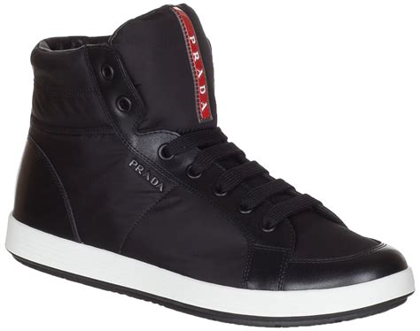 high top prada sneaker|Prada high top sneakers sale.